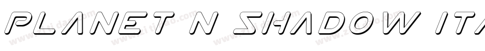 Planet N Shadow Italic字体转换